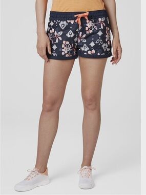 NEW Helly Hansen Womens Solen Navy Printed Watershorts Shorts 2.5" XL UPF 50+